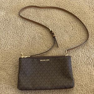 Michael Kors double zip shoulder bag